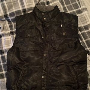 2XL Shortsleeved Polo Puffer Jacket